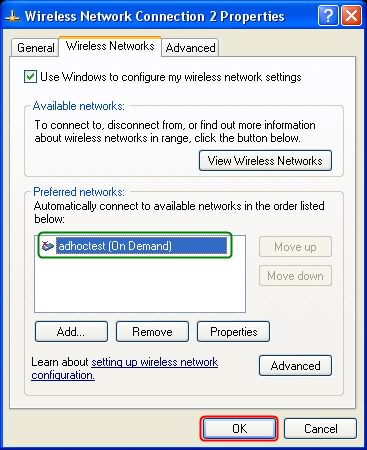 Nhấn OK để lưu lại các cài đặt