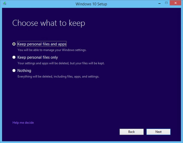 Nâng cấp Windows 10