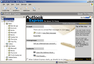 Cài đặt lại hay sửa chữa Internet Explorer và Outlook Express trong Windows  XP