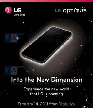 Điện thoại 3D đầu tiên của LG sẽ trình làng tại MWC 2011