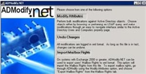 Dùng Admodify.net để quản trị và phục hồi Exchange 2003