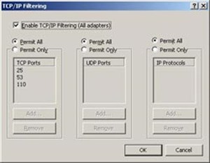 Các thiết lập TCP/IP nâng cao trong Windows 2003