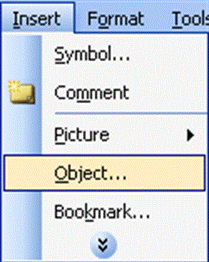Chèn một số đối tượng vào nội dung file