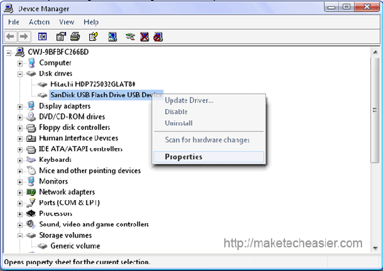 device properties