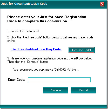 Registration Code