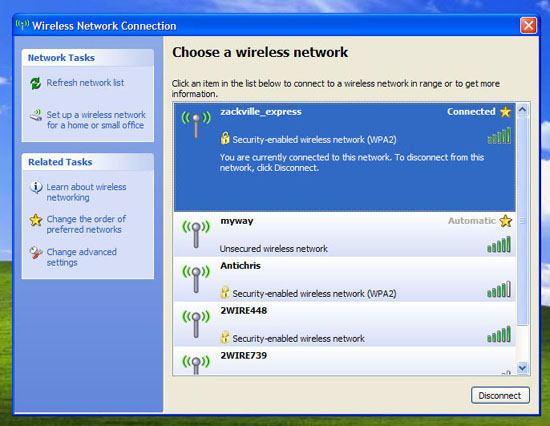 Choose your network: click for full-size image