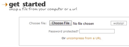 Wobzip - Upload a file