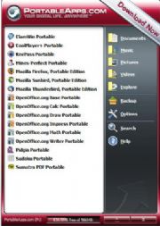 PortableApps.com's tools for running apps from a portable drive.