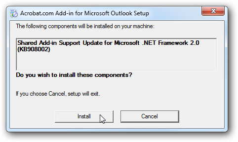 Install - addin support