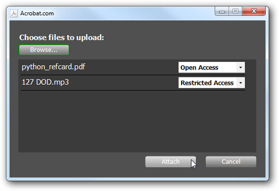 choose files