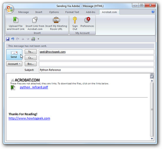 email with attach