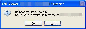unknown message type 255