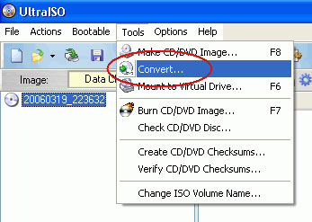 Convert .dmg to .iso
