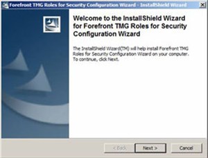 Sử dụng Security Configuration Wizard với TMG 2010