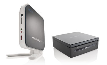 Acer AspireRevo R3610 (left); Viewsonic VOT530