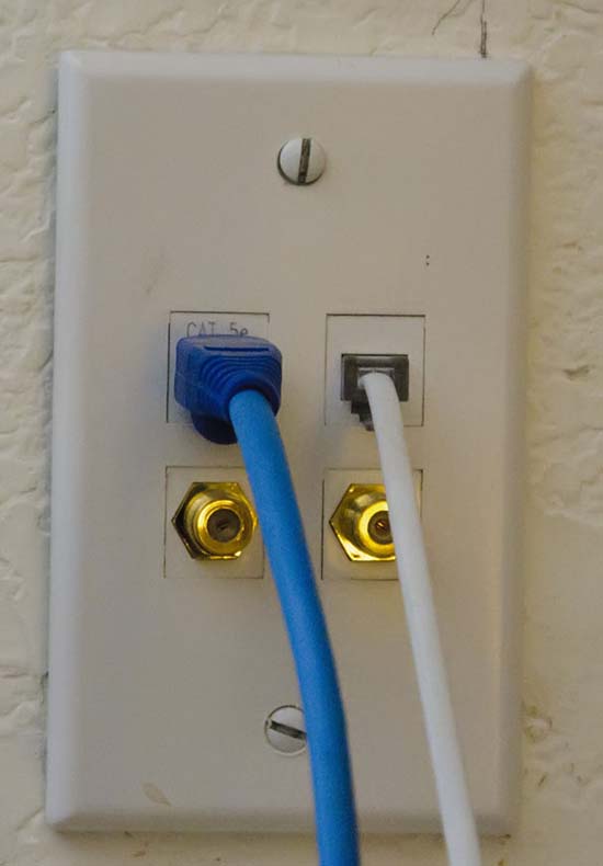 A structured wiring drop