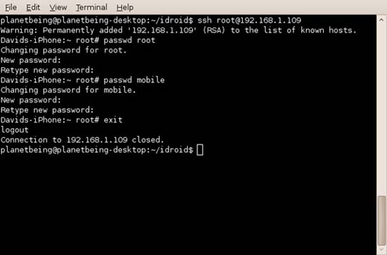 Change the OpenSSH password (seriously--change it)