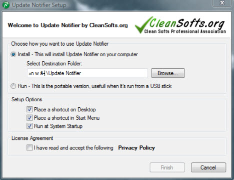 Update Notifier