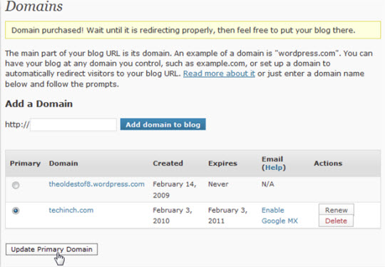 Thêm quyền chứng thực sở hữu domain vào blog WordPress