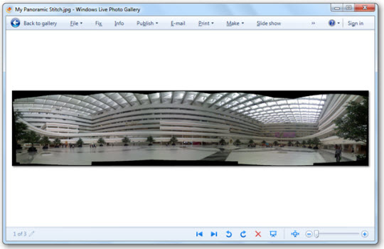 Hướng dẫn tạo ảnh Panoramic với Windows Live Photo Gallery