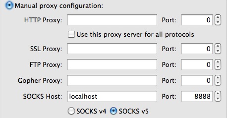 Configuring Firefox to use the VPN