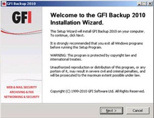 Đánh giá sản phẩm: GFI Backup 2010 Business Edition