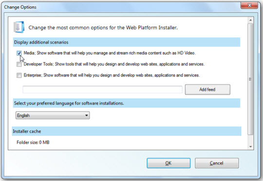 Cài đặt các ứng dụng web với Windows Web Platform