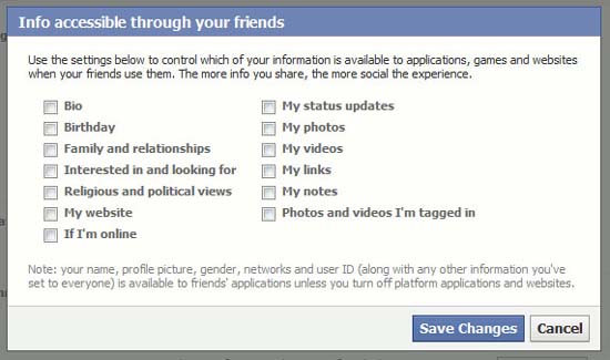 fb- - applications info