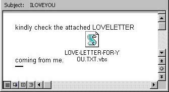 Hình ảnh về virus ILOVEYOU