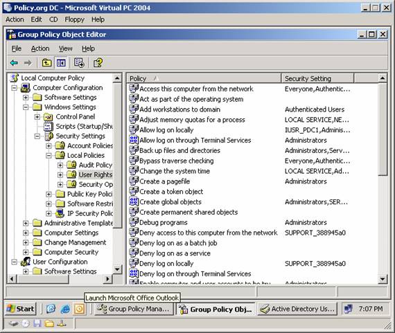C user local settings. Auditor Set 7.2. Применение политики Audit Policy configuration долго. Log on as a batch job Server 2008. Allow Logon locally