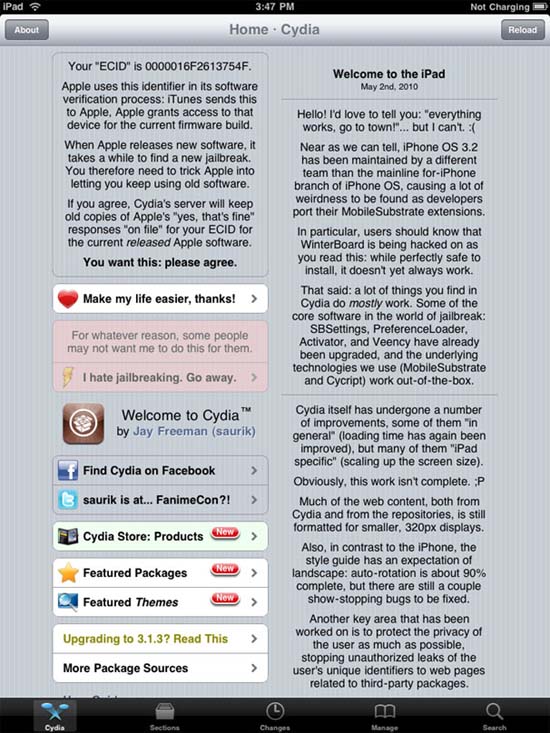 Option for restoring to an older version of the iPad OS
