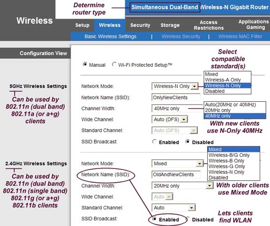 check radio settings