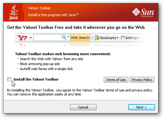 Cài đặt trong Java
