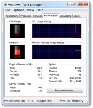 Thay đổi giao diện cho Task Manager trong Windows 7