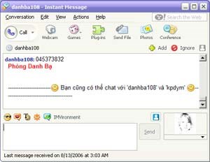 Tra cứu điện thoại cố định bằng Yahoo! Messenger