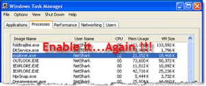 Kích hoạt Windows Task Manager sau tấn công Malware