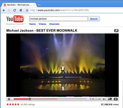 google chrome playing youtube with flash support