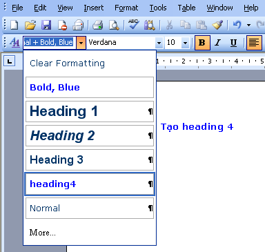 Tạo Mục Lục Tự Động Trong Word 2003 - Quantrimang.Com