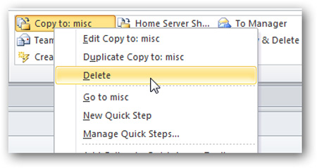 Tạo và quản lý Quick Steps trong Outlook 2010