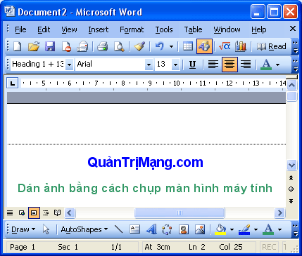 QuanTriMang.com - Dán ảnh