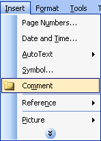 Insert / Comment 