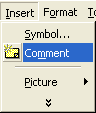 Insert / Comment 