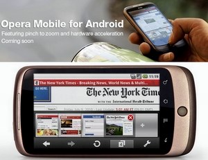 Sắp có trình duyệt Opera Mobile cho “dế” Android