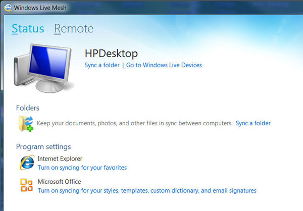 Tải Windows Live Mesh 2011