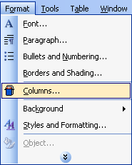 Biểu tượng của nút công cụ Columns đã được thay đổi