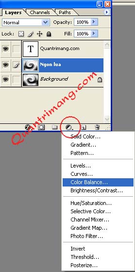 Photoshop CS: Hỏa vận động