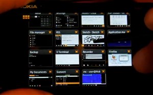 Nokia N900 trình diễn khả năng chạy hơn 30 ứng dụng một lúc