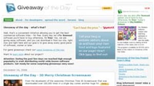 “Giveaway of the day" - Mỗi ngày tặng một phần mềm