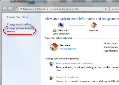 Cài đặt chia sẻ mạng trong Windows 7 - QuanTriMang.com