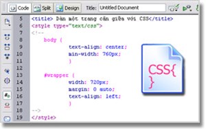 Cách căn giữa trang Web sử dụng CSS